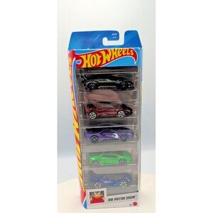 Hot Wheels Pack Of 5 HW Motor Show with Blue FERRARI SF90 STRADALE Vanquish